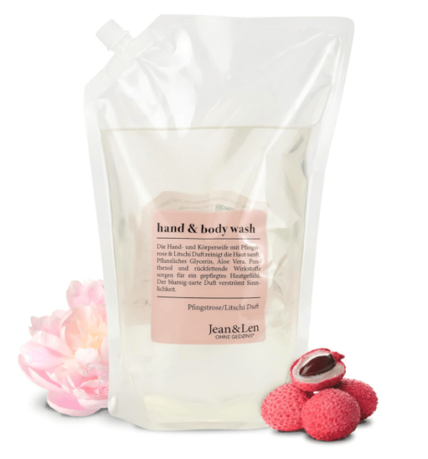 Handzeep Navulverpakking Peony & Lychee 1,5L