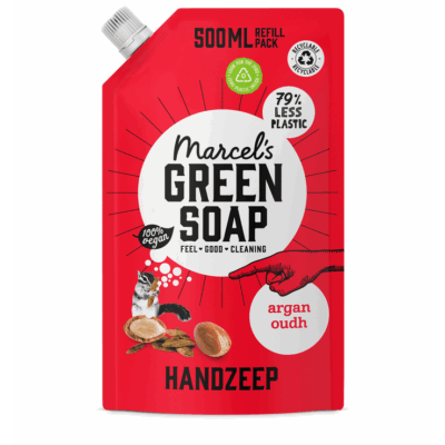 Handzeep Navulverpakking Argan & Oudh - 500 ml