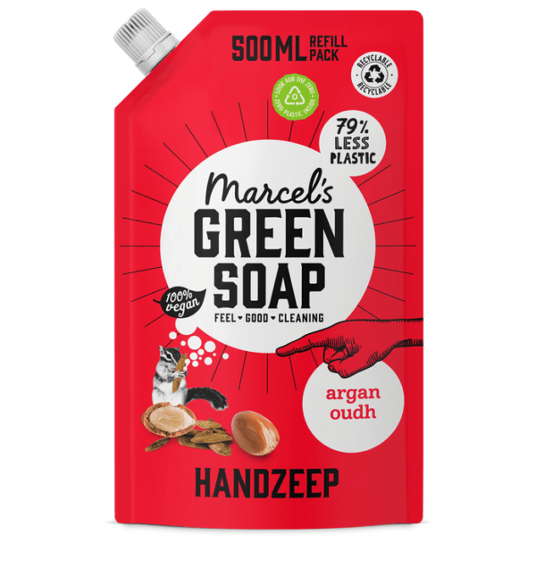 Handzeep Navulverpakking Argan & Oudh - 500 ml