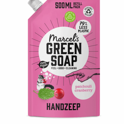 Handzeep Navulverpakking Patchouli & Cranberry - 500 ml