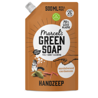Marcel's Green Soap Handzeep Navulverpakking Sandelhout & Kardemom – hoofdafbeelding