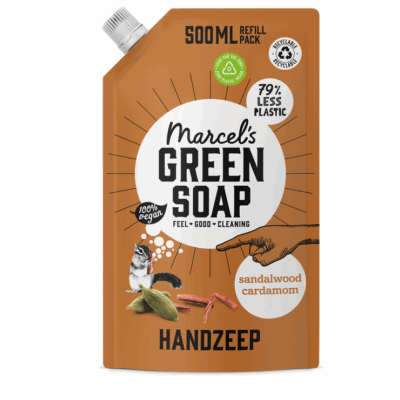 Handzeep Navulverpakking Sandelhout & Kardemom - 500 ml