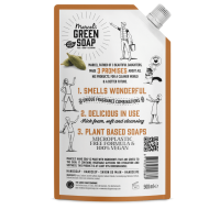 Marcel's Green Soap Handzeep Navulverpakking Sandelhout & Kardemom – extra afbeelding 1