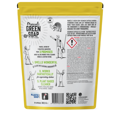 Marcel's Green Soap Vaatwascapsules All-in-One – extra afbeelding 1