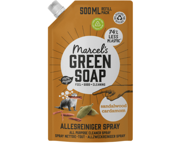 Allesreiniger Spray Navulling Sandelhout & Kardemon - 500 ml