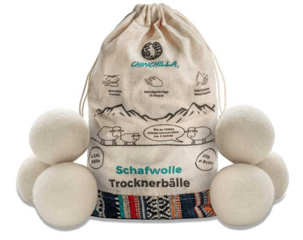 Droogballen van schapenwol - 6 st.