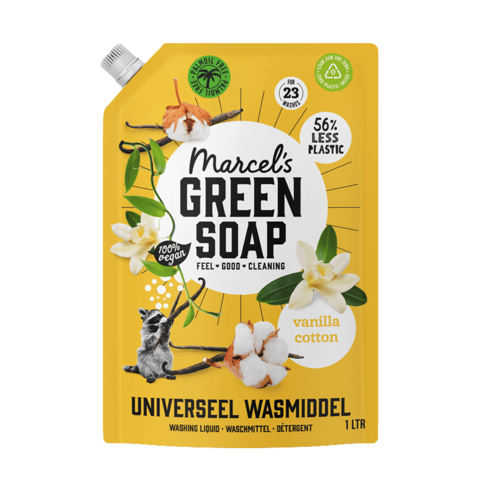 Wasmiddel Navulverpakking Universeel Vanille & Katoen - 1L – hoofdafbeelding