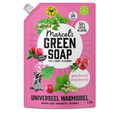 Wasmiddel Navulverpakking Universeel Patchouli & Cranberry