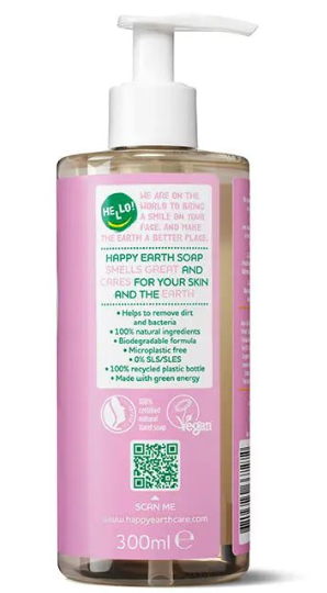 Happy Earth Handzeep Lavender & Ylang - 300 ml – extra afbeelding 1