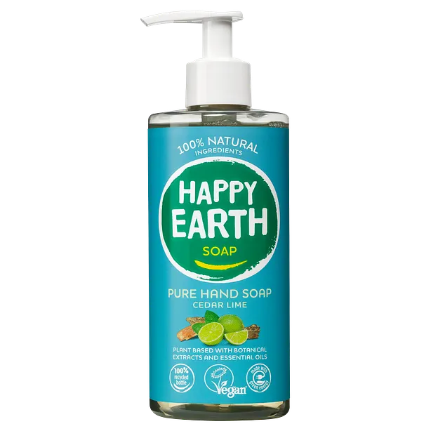 Happy Earth Handzeep Cedar & Lime – hoofdafbeelding