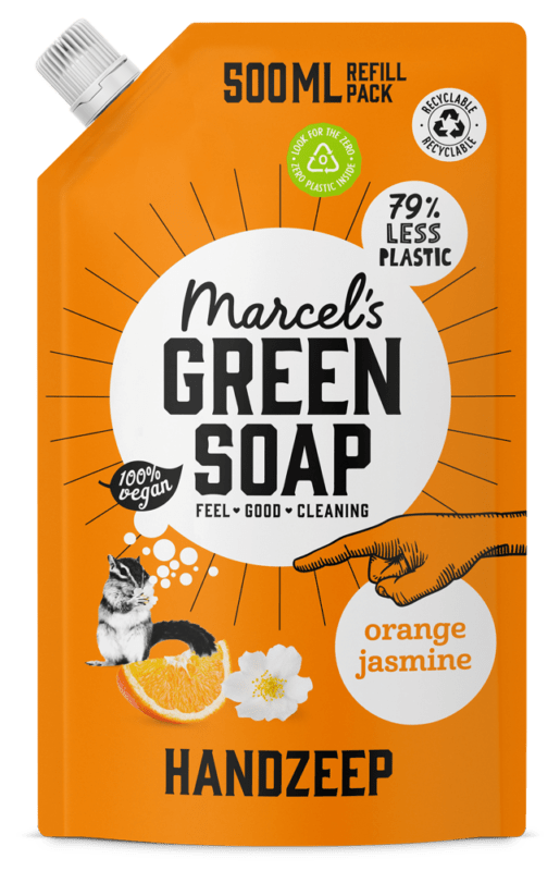 Handzeep Navulverpakking Sinaasappel & Jasmijn - 500 ml