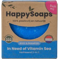 HappySoaps 2-in-1 Shampoo & Body Wash Bar - In Need of Vitamin Sea – extra afbeelding 1