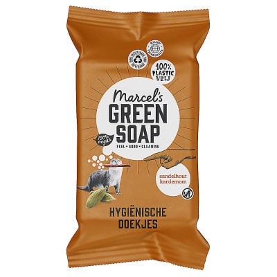 Hygiënische Schoonmaakdoekjes Sandelhout & Kardemom