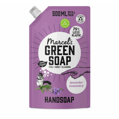 Handzeep Navulverpakking - Lavendel & Rozemarijn - 500 ml