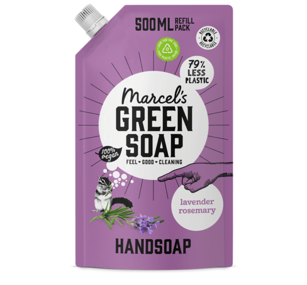 Handzeep Navulverpakking - Lavendel & Rozemarijn - 500 ml