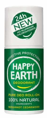 Natural Deodorant Roller Bergamot Cedarwood