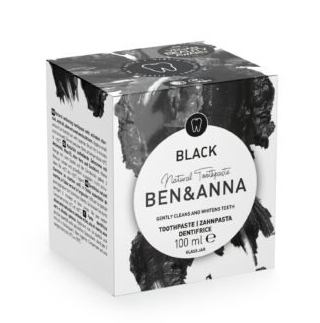 Ben & Anna Toothpaste in Glass Jar Without Fluoride (Black) - 100 ml – extra afbeelding 1