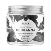 Ben & Anna Toothpaste in Glass Jar Without Fluoride (Black) – hoofdafbeelding