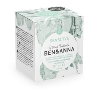 Ben & Anna Toothpaste in Glass Jar Without Fluoride (Sensitive) - 100 ml – extra afbeelding 1
