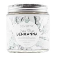 Ben & Anna Toothpaste in Glass Jar Without Fluoride (Sensitive) – hoofdafbeelding