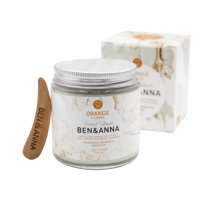 Ben & Anna Toothpaste in Glass Jar With Fluoride (Orange) – extra afbeelding 1