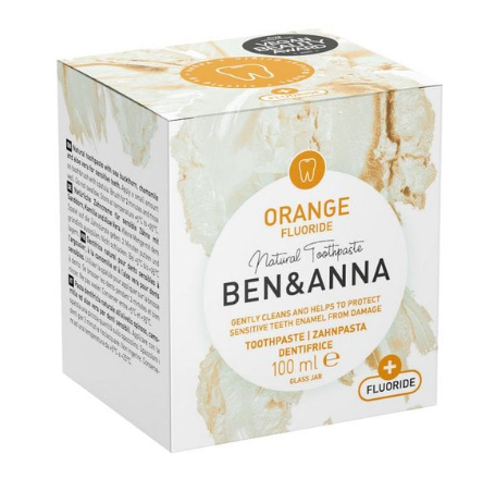 Ben & Anna Toothpaste in Glass Jar With Fluoride (Orange) - 100 ml – extra afbeelding 3