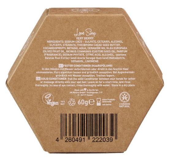 Ben & Anna Love Soap Bar Very Berry - 60g – extra afbeelding 1