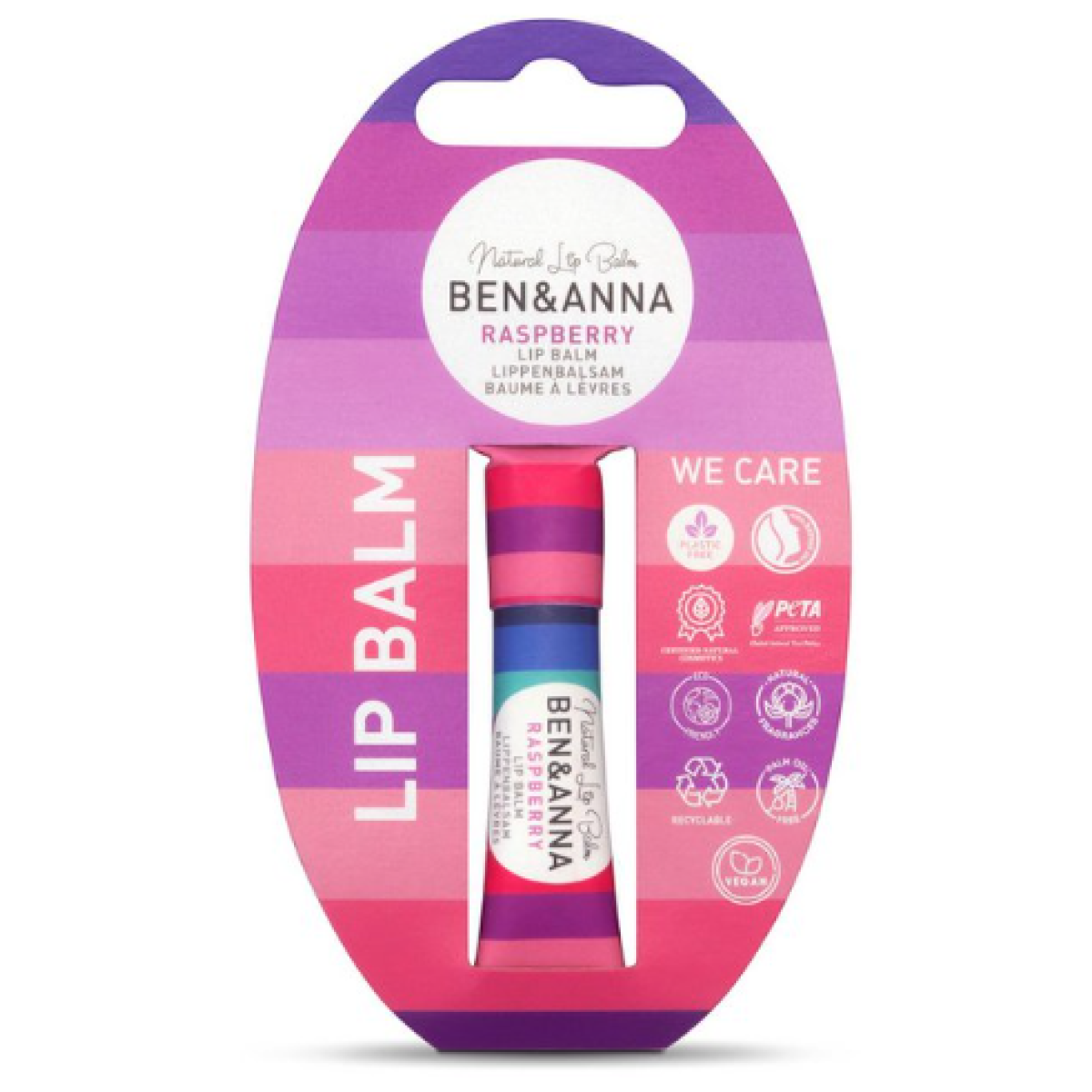 Ben & Anna Lip Balm - Raspberry – extra afbeelding 2