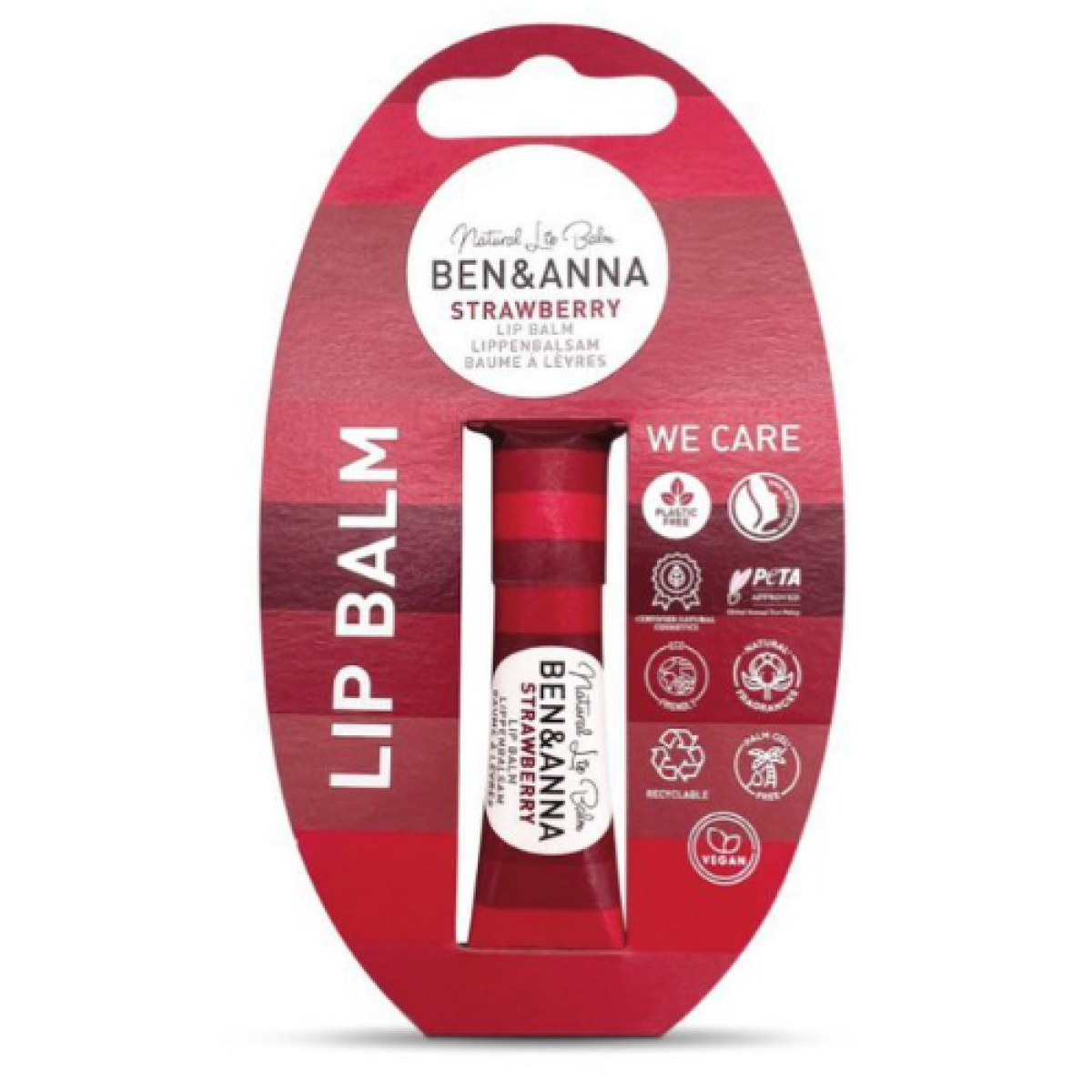 Ben & Anna Lip Balm - Strawberry – extra afbeelding 1