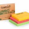 Composty | JUMBO 'Pop-Up' Eco Sponges | 3 Multipack