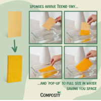 Composty JUMBO 'Pop-Up' Eco Sponges Multipack – extra afbeelding 2