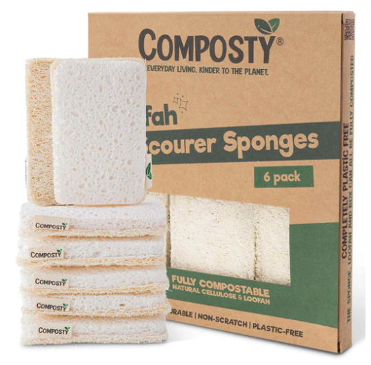 Composty | All-in-One Loofah Scourer Eco Sponges