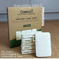 Composty All-in-One Loofah Scourer Eco Sponges – extra afbeelding 1