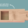 Bamboe herbruikbare wattenstaafjes (4 stuks) inclusief bamboe doosje