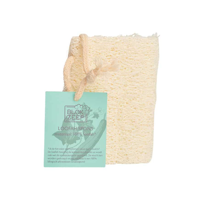 Blokzeep Loofah Spons 10cm - 100% natuurlijk – extra afbeelding 1