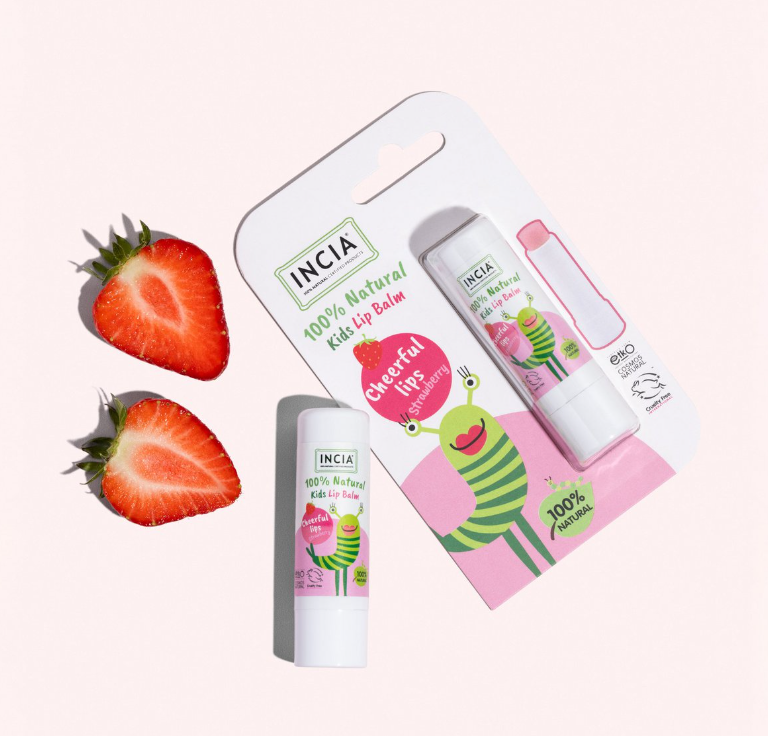 INCIA Kids Lippenbalsem Aardbei - 6g – extra afbeelding 1