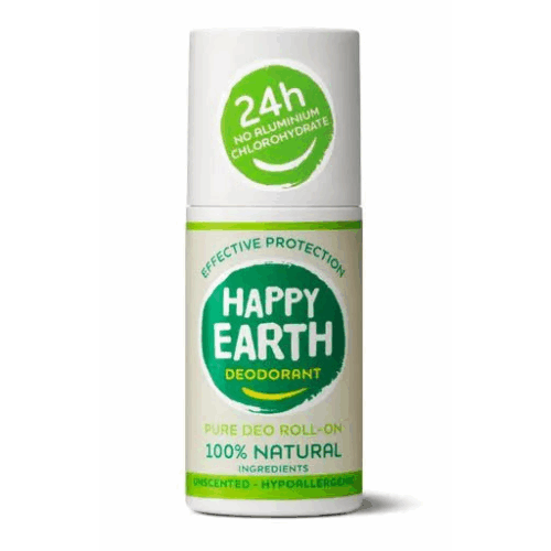 Happy earth Natural Deodorant Roller Unscented