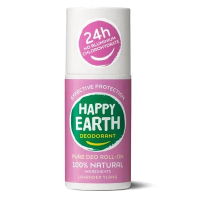 Happy earth Natural Deodorant Roller Lavender Ylang