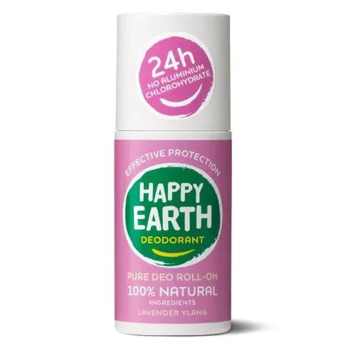 Happy earth Natural Deodorant Roller Lavender Ylang