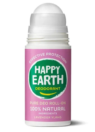 Happy Earth Natural Deodorant Roller Lavender Ylang - 75 ml – extra afbeelding 1