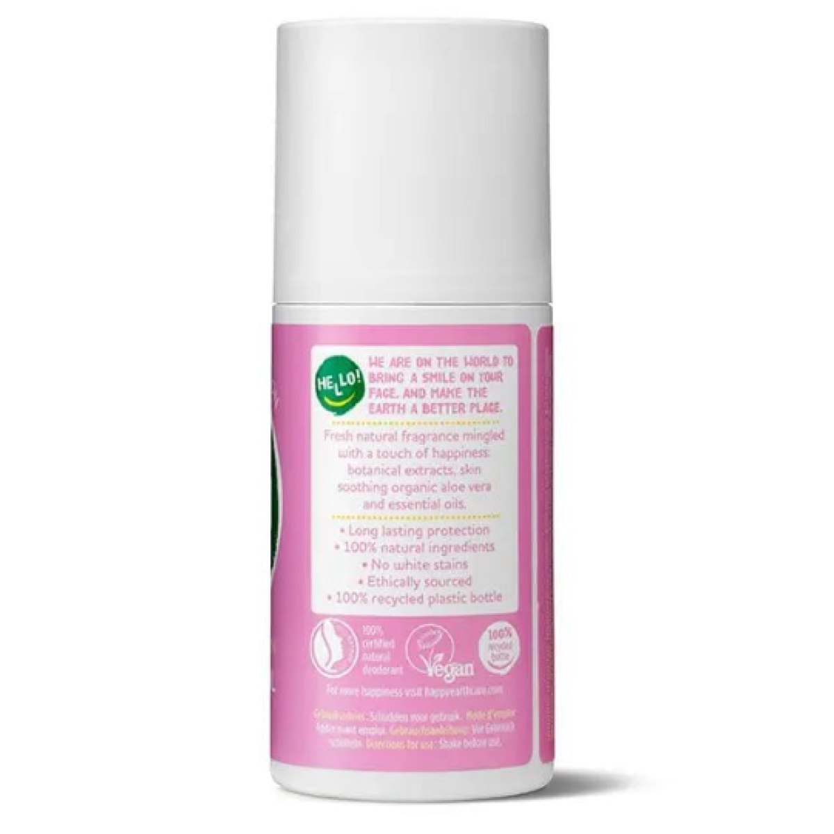 Happy Earth Natural Deodorant Roller Lavender Ylang – extra afbeelding 2