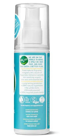 Happy Earth Natural Deodorant Spray Cedar Lime - 100 ml – extra afbeelding 1