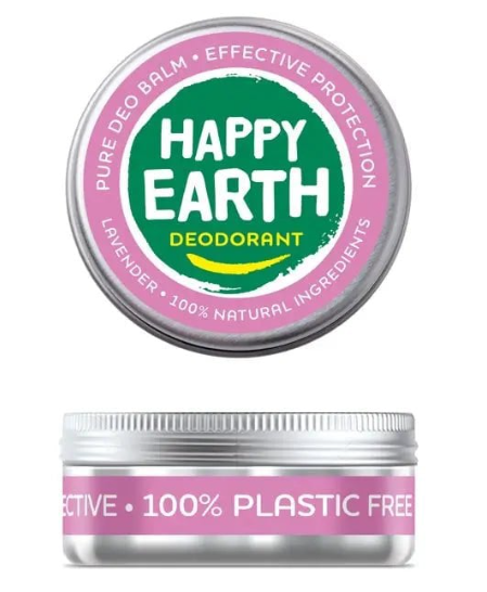 Happy Earth Natural Deodorant Balm Lavender - 45g – extra afbeelding 1