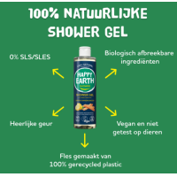 Happy Earth Natural Shower Gel Lemon Sandalwood – extra afbeelding 2