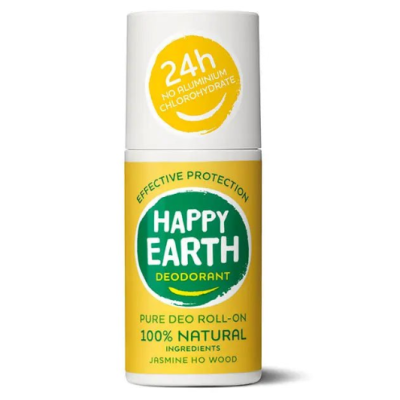 Happy earth Natural Deodorant Roller Jasmine Ho Wood