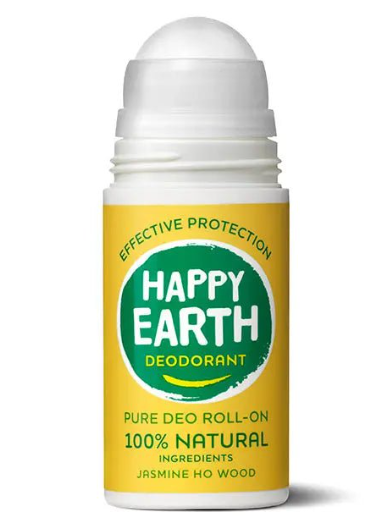 Happy Earth Natural Deodorant Roller Jasmine Ho Wood - 75 ml – extra afbeelding 1