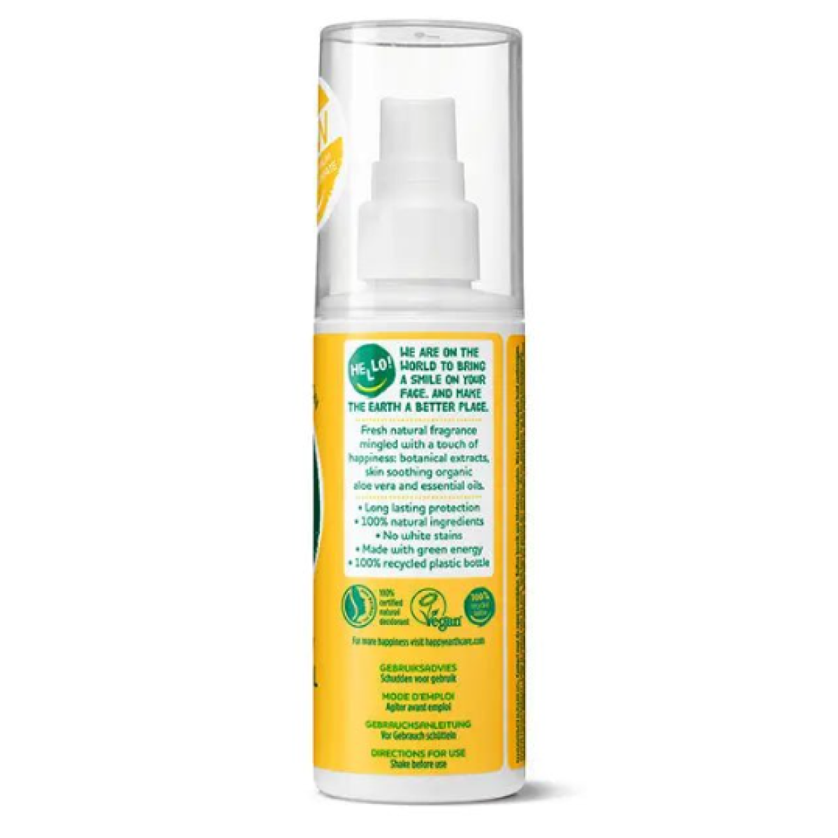 Happy Earth Natural Deodorant Spray Jasmine Ho Wood – extra afbeelding 1