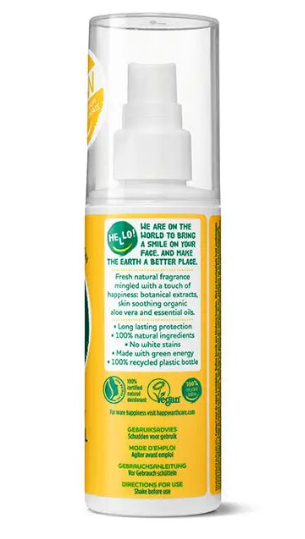 Happy Earth Natural Deodorant Spray Jasmine Ho Wood - 100 ml – extra afbeelding 1