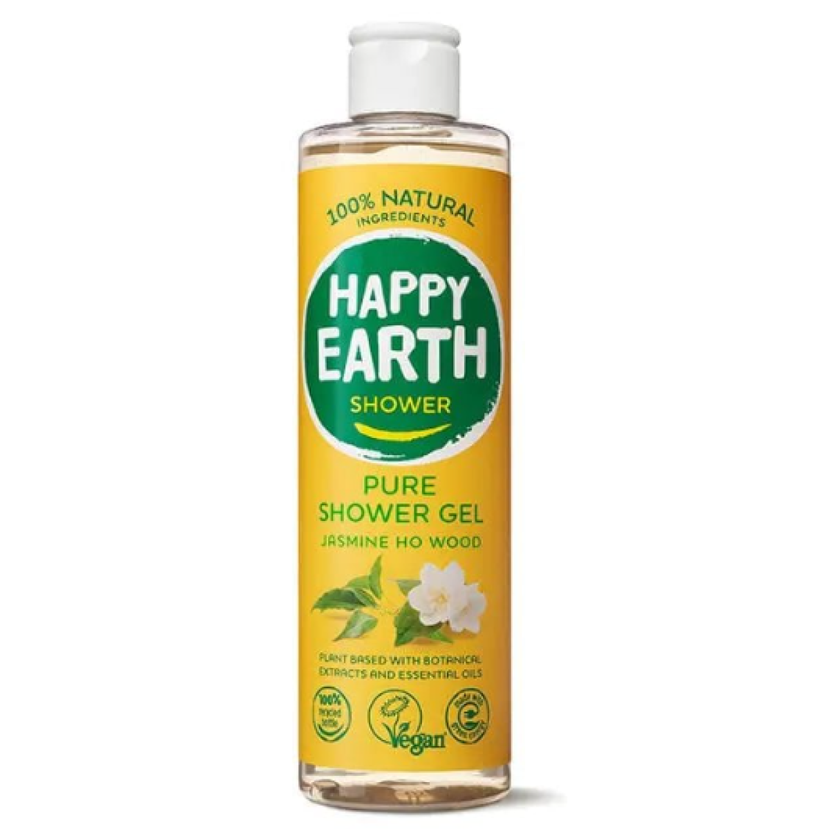 Happy earth Natural shower gel Jasmine Ho Wood
