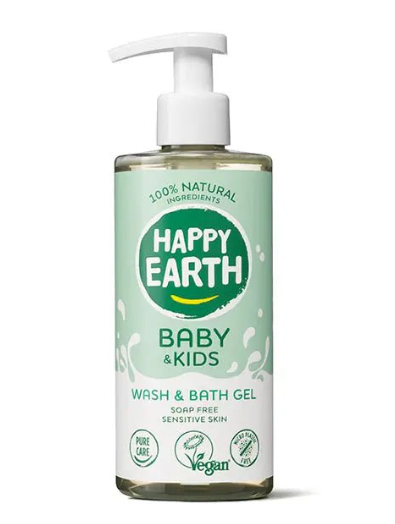 Happy Earth Soap-free Wash & Bath Gel Baby & Kids